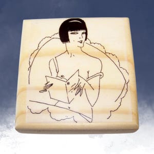 French Lady in Bed Rubber Stamp French Lady Give Advice Rubber Stamp French rubber stamp