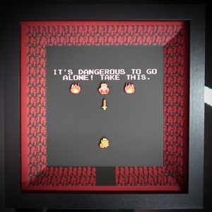 Nintendo - Legend of Zelda - Shadow Box - 3D Effect - Wall Art - Limited Edition - Old Man - Classic Series - Part 3 of 7