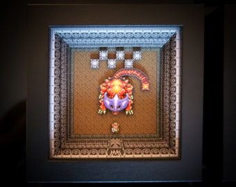 Nintendo - Zelda A Link to the Past - Shadow Box - 3D Effect - Wall Art - Ltd Edition - Helmasaur King- Mini Retro Series - Part 13 of 14