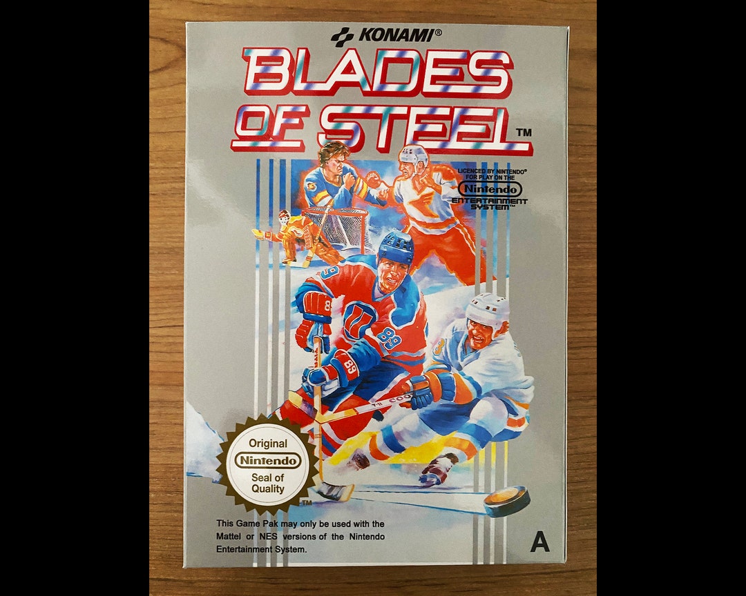 Nintendo Blades of Steel NES Replacement Box User Etsy UK