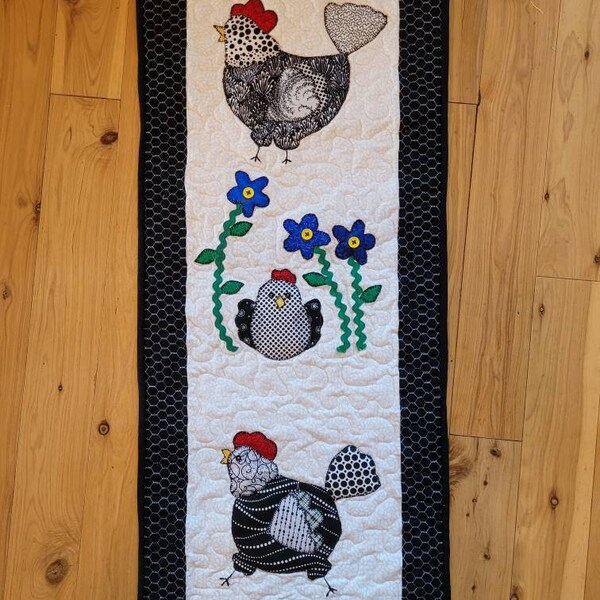 Chicken Table Runner Pattern Etsy