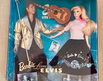 40% off Vintage Barbie Loves Elvis Two-doll Set Mint Sealed
