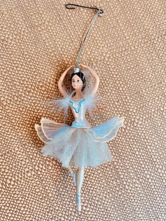 40% off Vintage Barbie Ballet Ornament With Ballerina in Blue Tutu