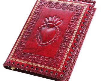 Forever LOVE! Romantic Italian Leather Heart Journal - refillable