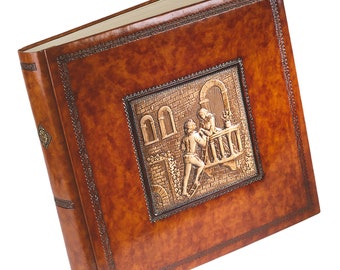 Breathtaking! Romantic Romeo and Juliet Italian Leather Album