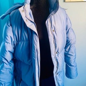 SOLD - out of stock LL Bean Iceberg-Blue Full Length Parka with Hood - SOLD