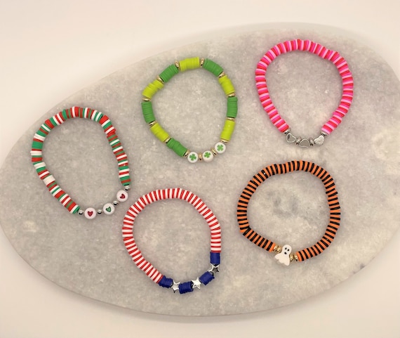 Clay Bead Bracelet - Ideas - A Beautiful Mess