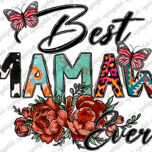 Best MawMaw Ever Png, Western, MawMaw Png, Butterfly Png, Mawmaw Design, Best MawMaw, Flower, Cowhide, Digital Download Png