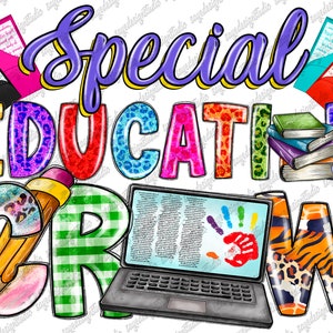 Special Education crew png sublimation design download, Teacher&#39;s Day png, western Teacher png,Teacher png,sublimate designs download
