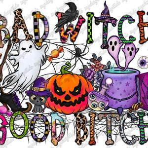Bad Witch Vibes Png, Halloween Witch, Witch Hand, Pumpkin, Halloween Sublimation, Halloween Png, witchy png, spooky png, Sublimation