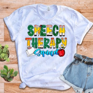 Speech Therapy Squad Png, Speech Therapist Png, Sublimation Design ...
