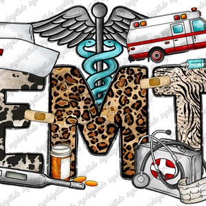 EMT Paramedic PNG: Western Sublimation Design (Digital Download)