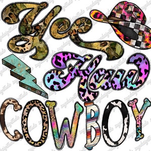 Yee Haw Cowboy Png, Cowboy Png, Western, Country, Yee Haw Png, Cowboy Hat Png, Sublimation Design, Instant Download, Digital Download