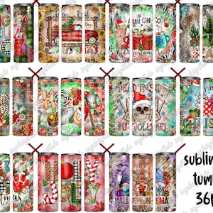 Christmas Tumbler Png,Bundle Png,Christmas Bundle,Tumbler Bundle,Merry Christmas,20oz Skinny Tumbler Sublimation Designs,Sublimation Tumbler