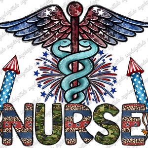 American Nurse Png File,4th of July,Freedom,American Flag, Nurse Png, American Design, Stethoscope, Digital Download, Sublimation Design