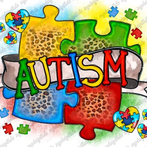 Autism Acceptance Png, Advocate Awareness, Western, Puzzle Piece, Awesome Png File, Instant Download,PNG,Sublimation Png,Sublimation Design