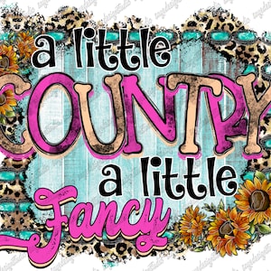 Country Hood Png File: Western Cowhide Sunflower Design (Digital Download)