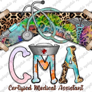 Cma Certified Medical Assistant Png, Western, Nurse Png, CMA, Medical Assistant,Nurse Hat,Nurse Design,Sublimation Png, Digital Download Png