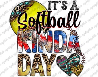 Leopard Softball PNG File: Sublimation Design (Digital Download)