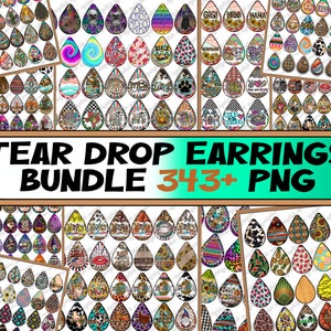 Puede incluir: Un paquete de descarga digital de más de 343 diseños de pendientes de gota. Los diseños son coloridos y presentan una variedad de patrones, incluyendo diseños florales, de estampado animal y geométricos. Los diseños son perfectos para crear pendientes personalizados.