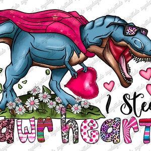 I Steal Rawr Hearts Png, Valentine’s Day Png,Valentine Dinosaur Sublimation PNG Design,Rex,Dino,Valentine's Day,Digital Download,Sublimation