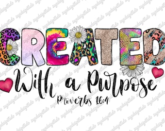 Created With a Purpose PNG: Western Christian Flowers (Digital Download)