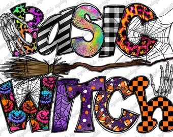 Basic Witch PNG: Halloween Sublimation Design (Digital Download)