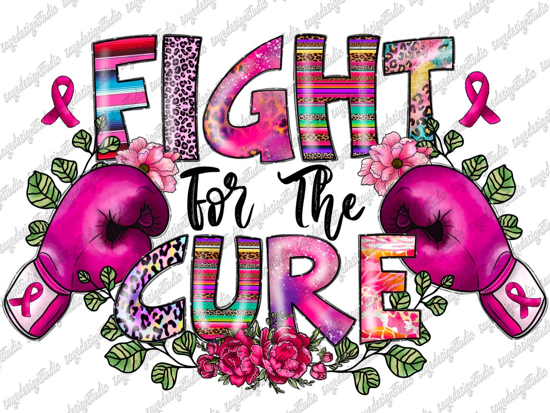 Fight for the Cure Png, Tackle Cancer Png , Sublimation Png, Breast ...