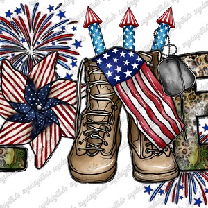 Love America Png, USA Png, 4th of July, Love Png, American Flag, American, Fireworks Png, Army Boots, Digital Download,Sublimation Design
