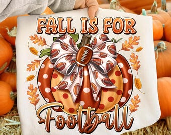 Fall Football Pumpkin PNG: Autumn Game Day (Digital Download)