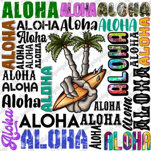 Aloha Design Png, Aloha Png, Skeleton, Western Aloha, Summer Design, Hello Summer,Skeleton Hand,Palm Png,Digital Download,Sublimation Design