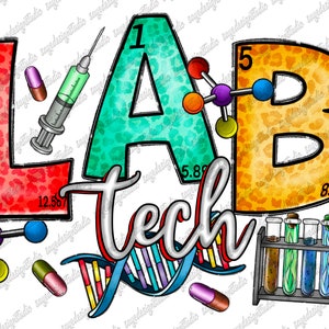Lab Tech png, DNA, sublimation design, Laboratory Technician png, western Lab png, Leopard, Laboratory Design, sublimate designs download