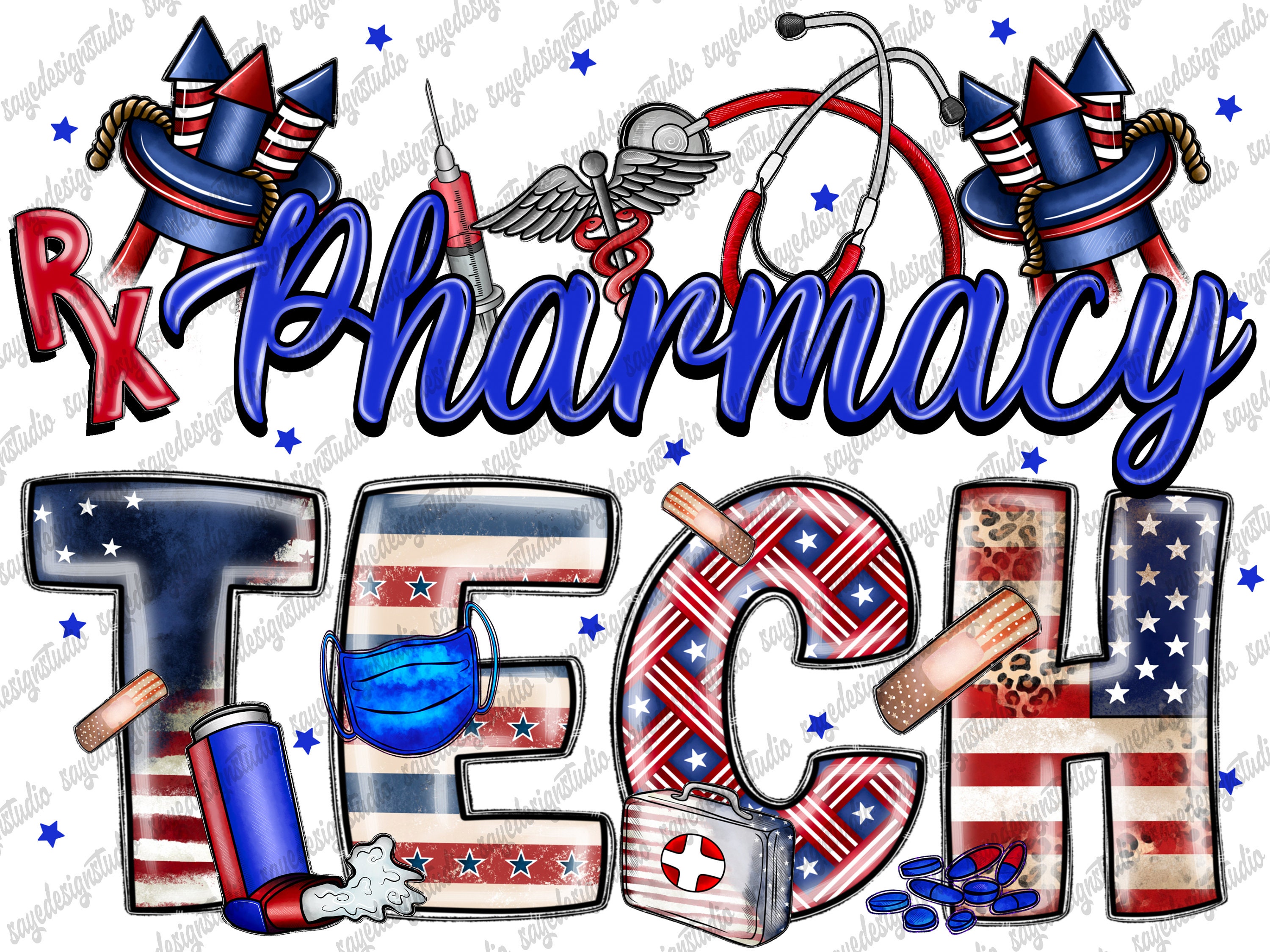 Pharmacy Tech Png, USA Png, Leopard, 4th of July, Pharmacy Tech America, American Flag, American Nurse,Digital Download,Sublimation Design
