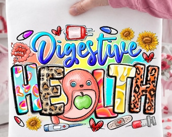 Digestive Health PNG, Gastroenterology Sublimation Design (Digital Download)