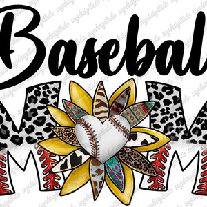 Baseball Mom Png, Western, Mom Png, Cowhide, Baseball Design, Flower png, Sublimation Design Downloads, Digital Download