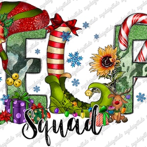 Elf Squad Png, Merry Christmas Png, Elf Feet Png, Elf Png, Christmas Design Png, Leopard, Digital Download, Sublimation Design