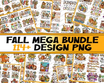 Fall PNG Bundle: Pumpkin Spice, Cowhide, Western Designs (Digital Download)