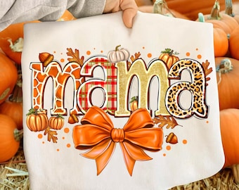 Fall Mama Pumpkin Spice PNG - Autumn Vibes (Digital Download)