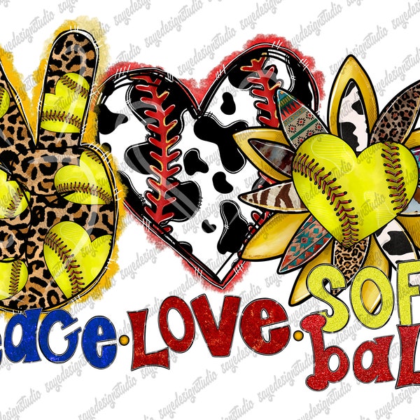 Peace love Softball png, Softball Sublimation designs downloads,Softball png,png Softball,Softball png files for sublimation,Design download