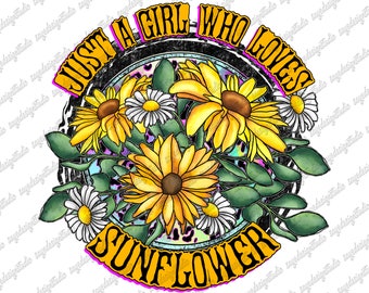 Sunflower Leopard Western PNG - Sublimation Design (Digital Download)