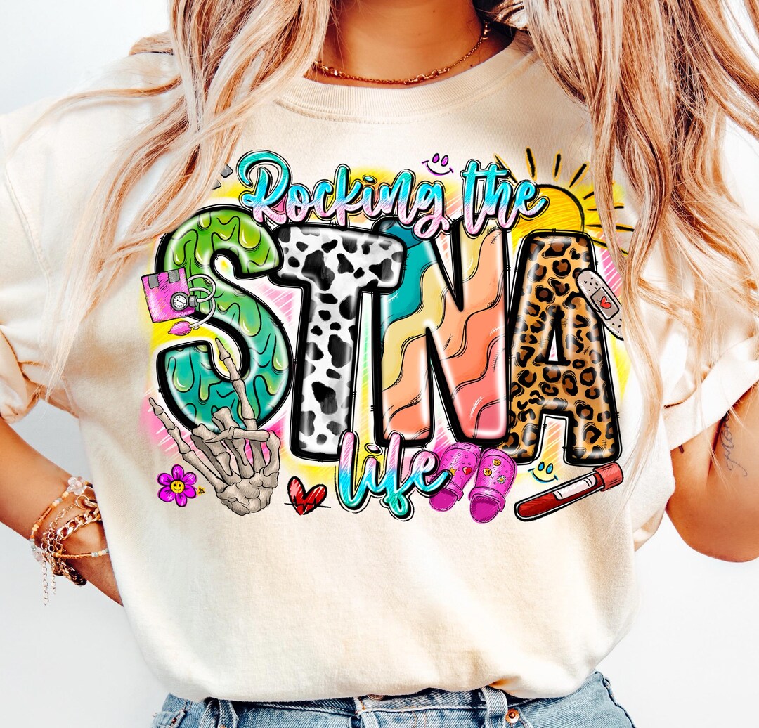 STNA Life PNG, Nursing Assistant Design, Western Style, DTF Print File ...