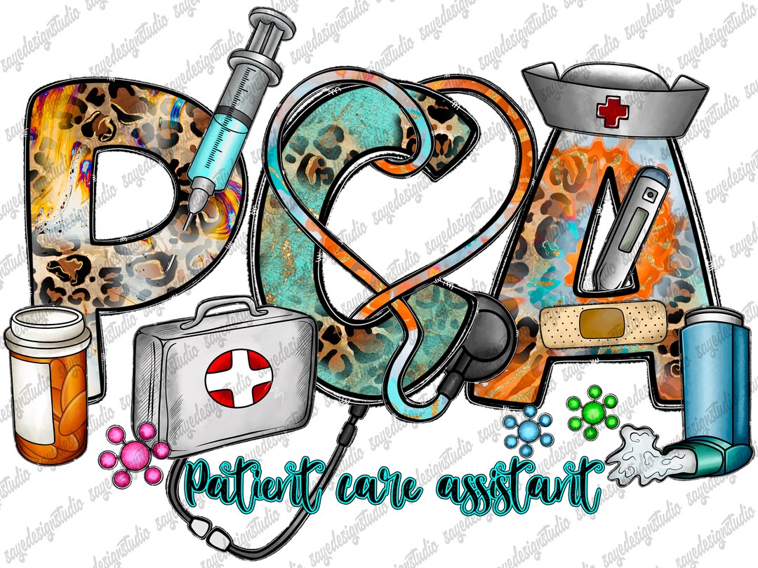 PCA Png, Patient Care Assistant Png Sublimation Design, Patient Care