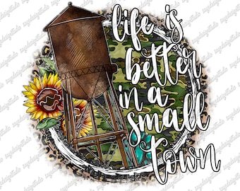 Small Town Western PNG: Windmill Farm Sublimation Design (Digital Download)