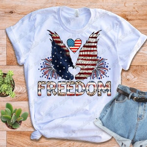 Freedom Wing Png USA Png 4th of July Love Png American - Etsy
