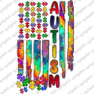 Autism American Flag Png, , Autism Png, Autism Awareness png, Autism Puzzle, Awareness Day, Digital Download, Sublimation Design, Flag png