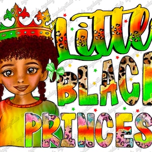 Little black Princess png sublimation design download, Juneteenth png, Black History png,afro girl png, sublimate designs download,Afro Girl