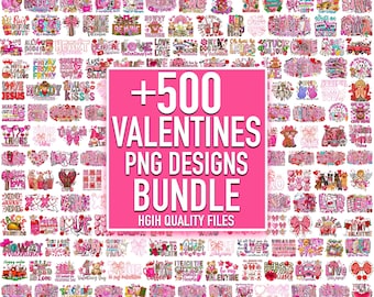 500+ Valentine Mega Png Bundle, Valentine Love Letter Bundle, XOXO ,Valentine Mom Love Bundle, Hearts (Digital Download)