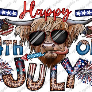 Western USA Png, America, American Cow, Western, 4th of July, Cow, Heifer Png, American Flag, Happy July,Digital Download,Sublimation Design