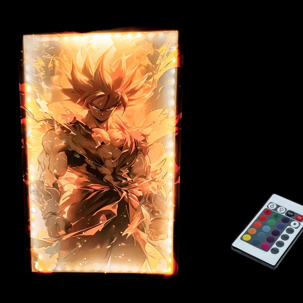 Tableau LED  Dragon Ball Z 80x60