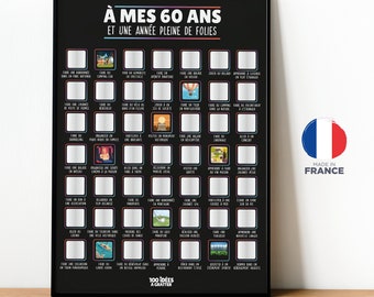 Affiche à gratter - À mes 60 ans